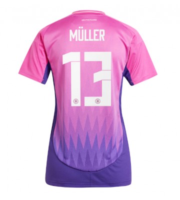 Alemania Thomas Muller #13 Segunda Equipación Mujer Eurocopa 2024 Manga Corta